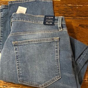 Athletic cut men’s J Crew denim jeans
